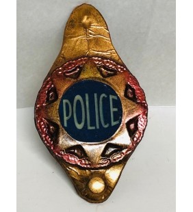 Plaque de police en chocolat