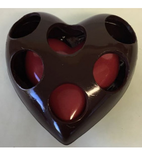 Coeur dans coeur en chocolat (gros)