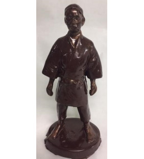 Statuette judo Jigoro Kano en chocolat