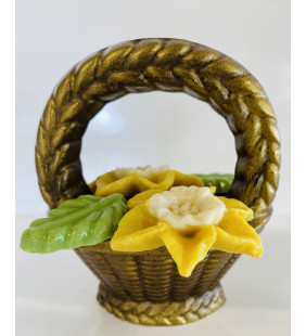 Panier le fleurs en chocolat