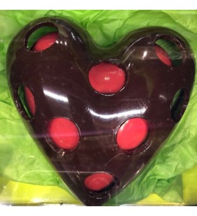 Coeur dans coeur en chocolat (moyen)